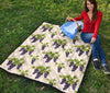 Pattern Print Grape Wine Quilt-grizzshop