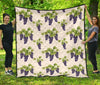 Pattern Print Grape Wine Quilt-grizzshop