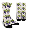 Pattern Print Grape Wine Unisex Crew Socks-grizzshop