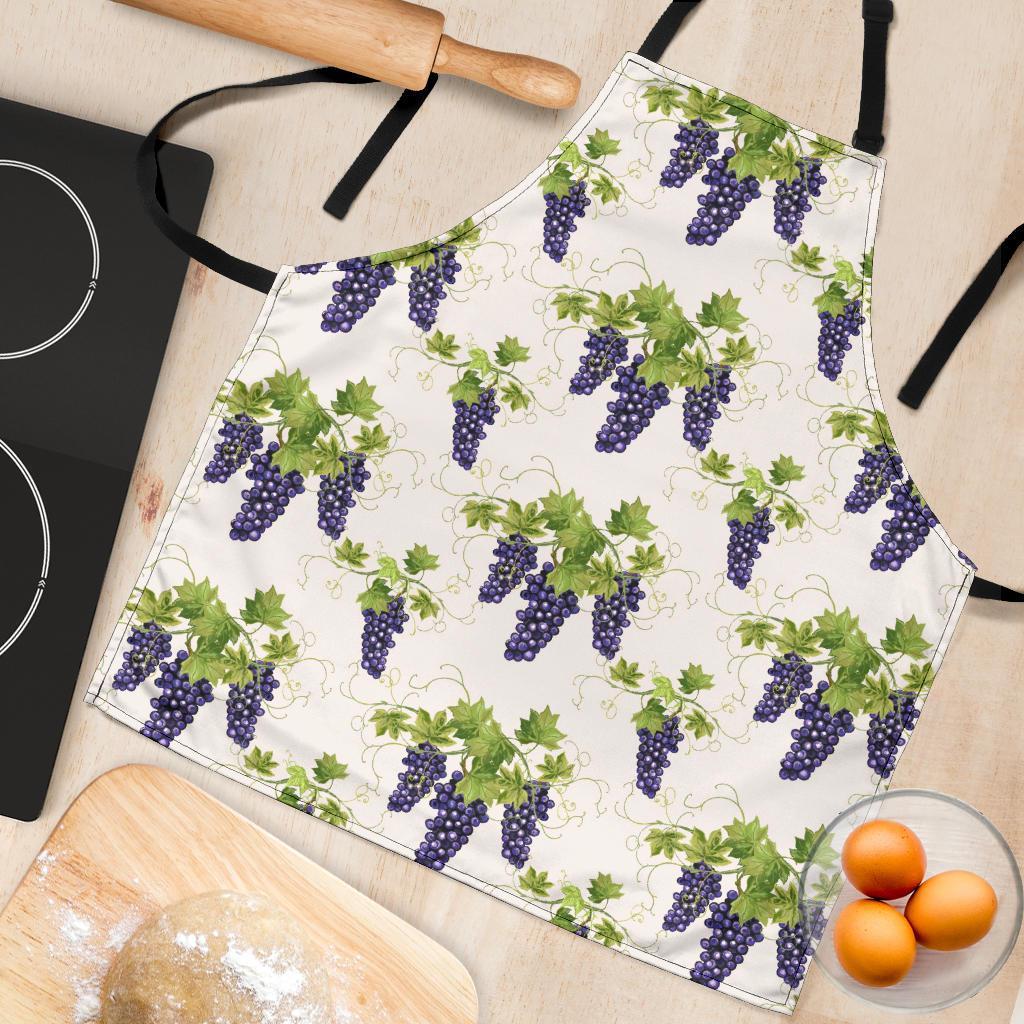 Pattern Print Grape Wine Women's Apron-grizzshop