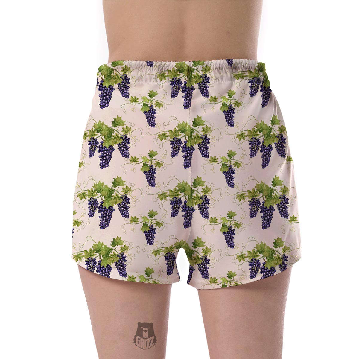 Pattern Print Grape Wine Women's Shorts-grizzshop