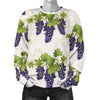 Pattern Print Grape Wine Women's Sweatshirt-grizzshop