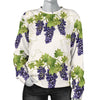 Pattern Print Grape Wine Women's Sweatshirt-grizzshop