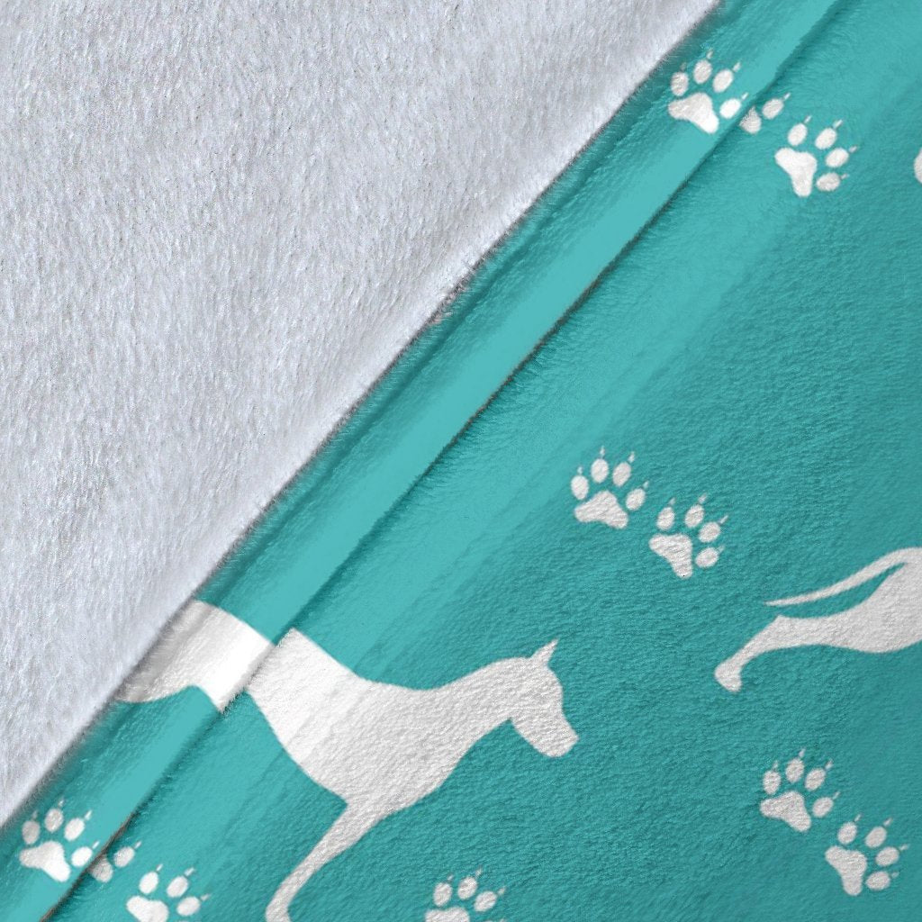 Pattern Print Great Dane Blanket-grizzshop