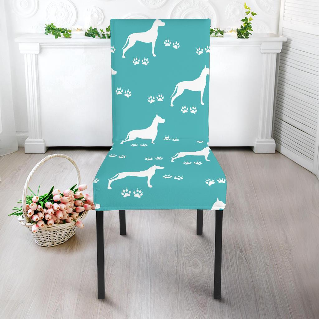 Pattern Print Great Dane Chair Cover-grizzshop