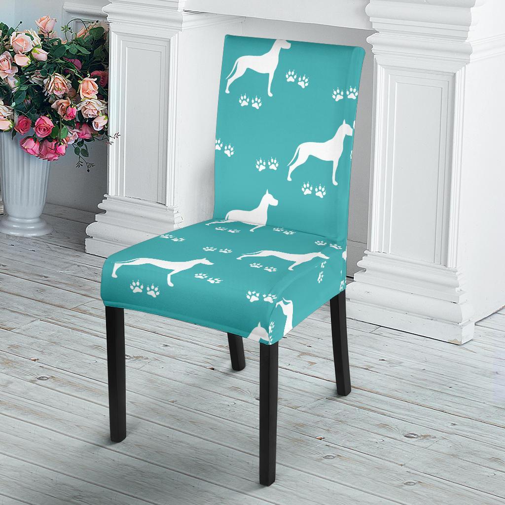 Pattern Print Great Dane Chair Cover-grizzshop