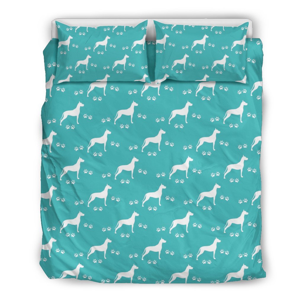 Pattern Print Great Dane Duvet Cover Bedding Set-grizzshop