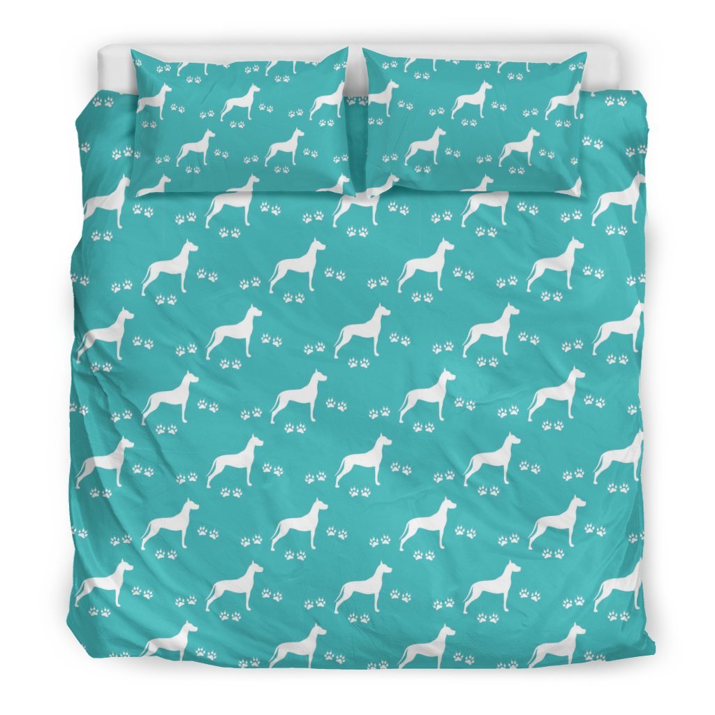 Pattern Print Great Dane Duvet Cover Bedding Set-grizzshop