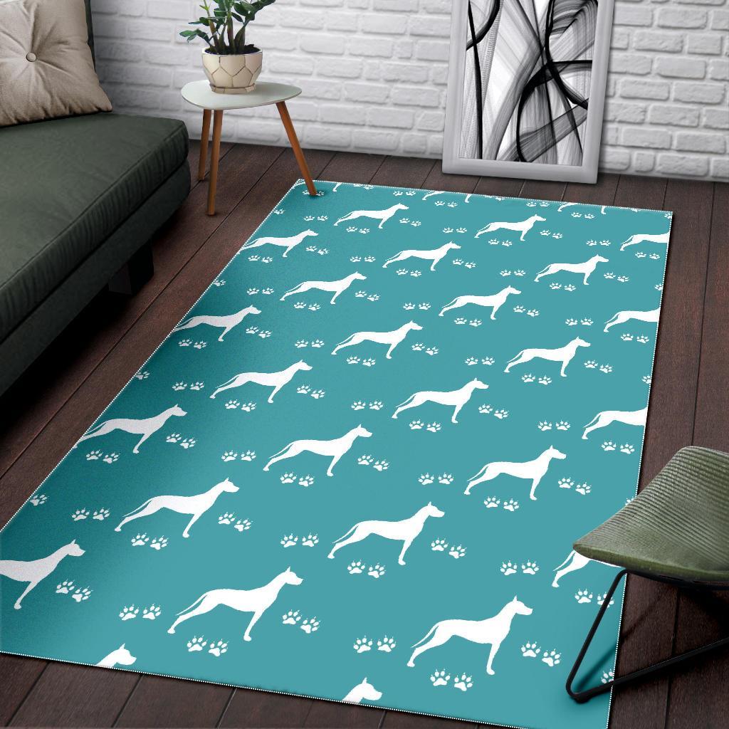 Pattern Print Great Dane Floor Mat-grizzshop