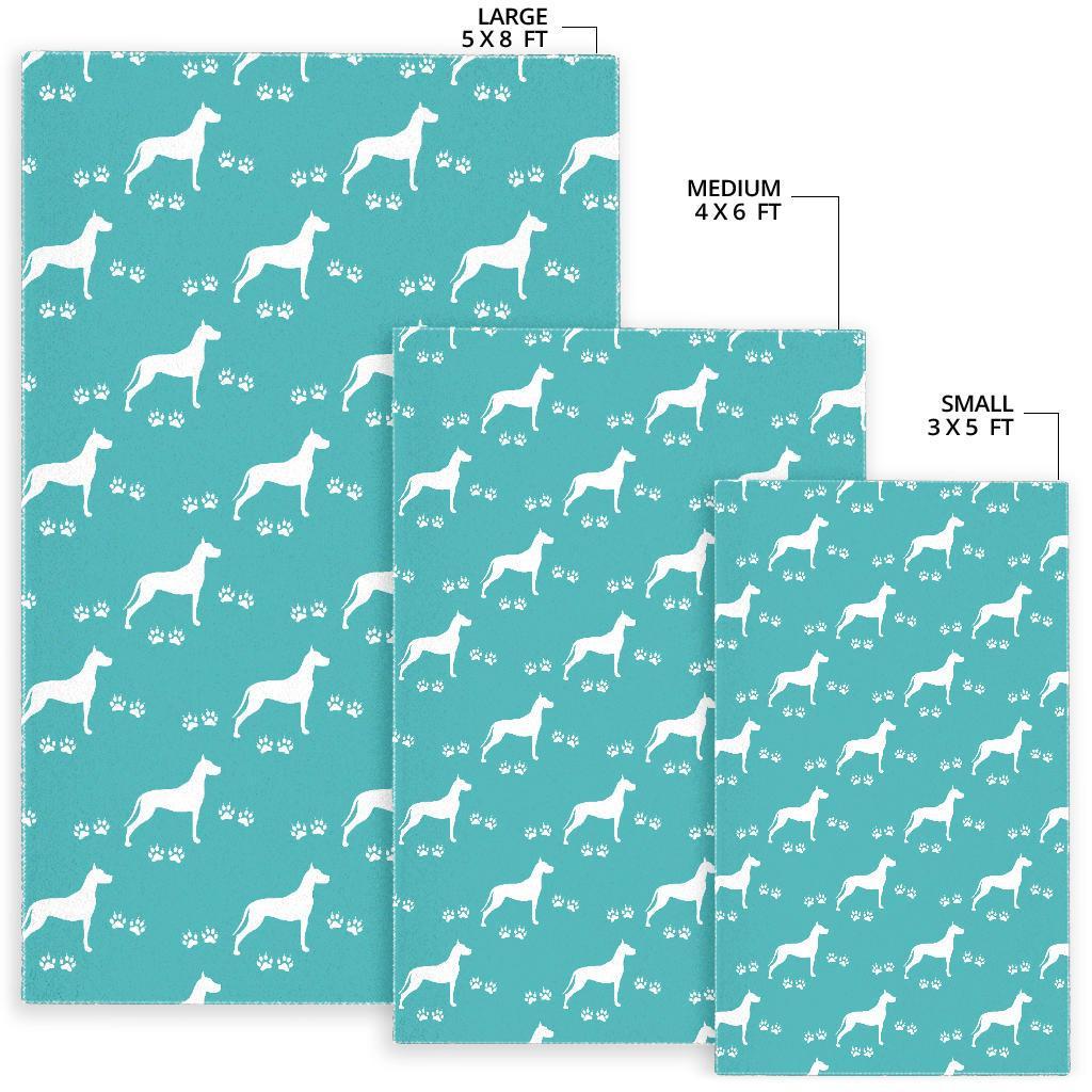 Pattern Print Great Dane Floor Mat-grizzshop