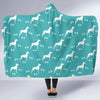 Pattern Print Great Dane Hooded Blanket-grizzshop