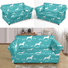 Pattern Print Great Dane Loveseat Cover-grizzshop