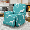 Pattern Print Great Dane Recliner Cover-grizzshop