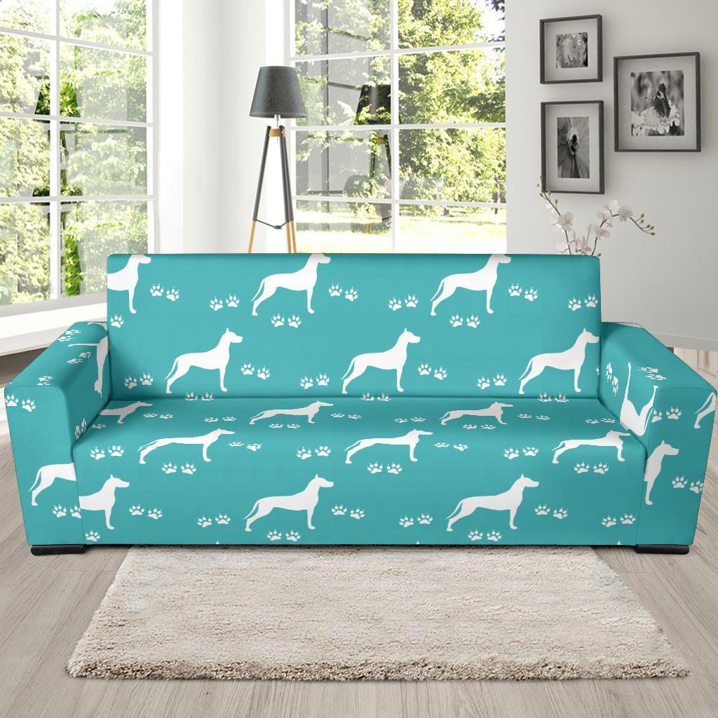 Pattern Print Great Dane Sofa Covers-grizzshop