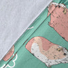 Pattern Print Guinea Pig Blanket-grizzshop