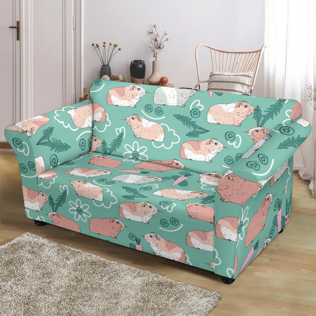 Pattern Print Guinea Pig Loveseat Cover-grizzshop