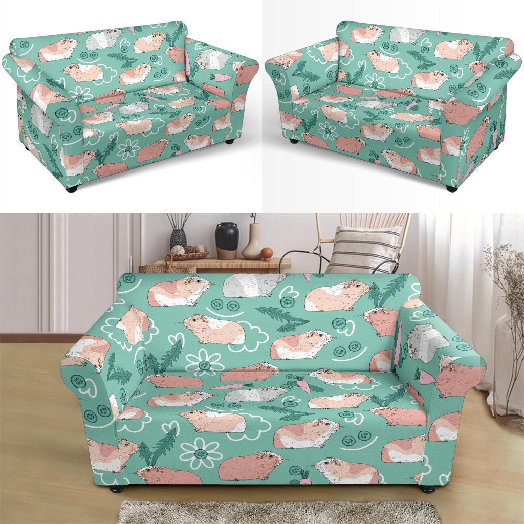 Pattern Print Guinea Pig Loveseat Cover-grizzshop