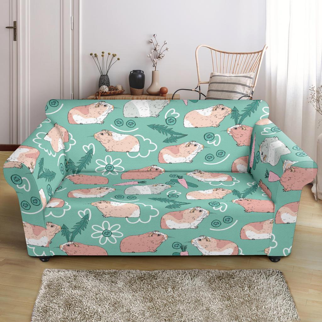 Pattern Print Guinea Pig Loveseat Cover-grizzshop