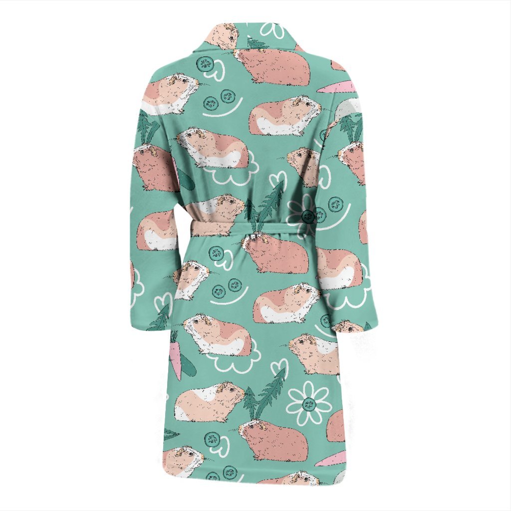 Pattern Print Guinea Pig Men Long Robe-grizzshop