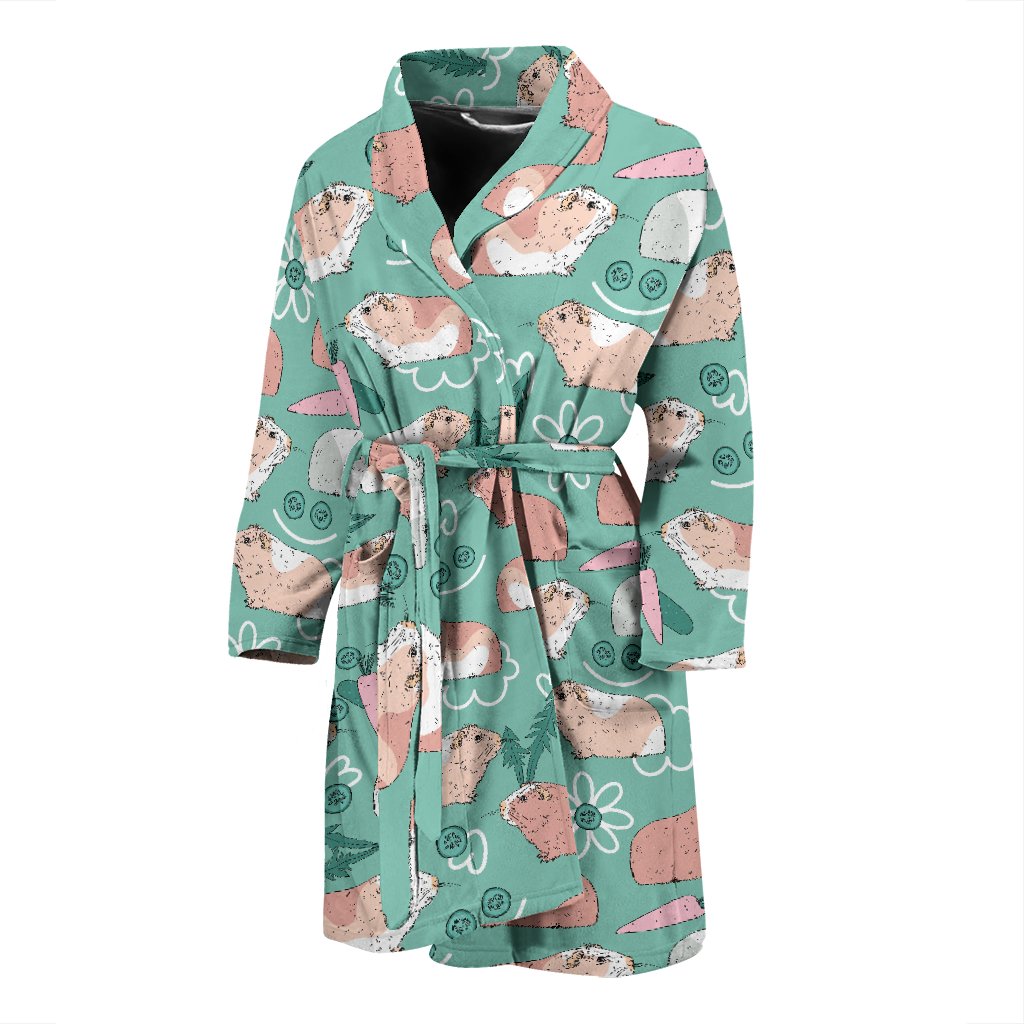 Pattern Print Guinea Pig Men Long Robe-grizzshop