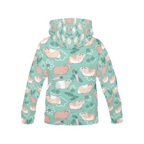 Pattern Print Guinea Pig Women Pullover Hoodie-grizzshop