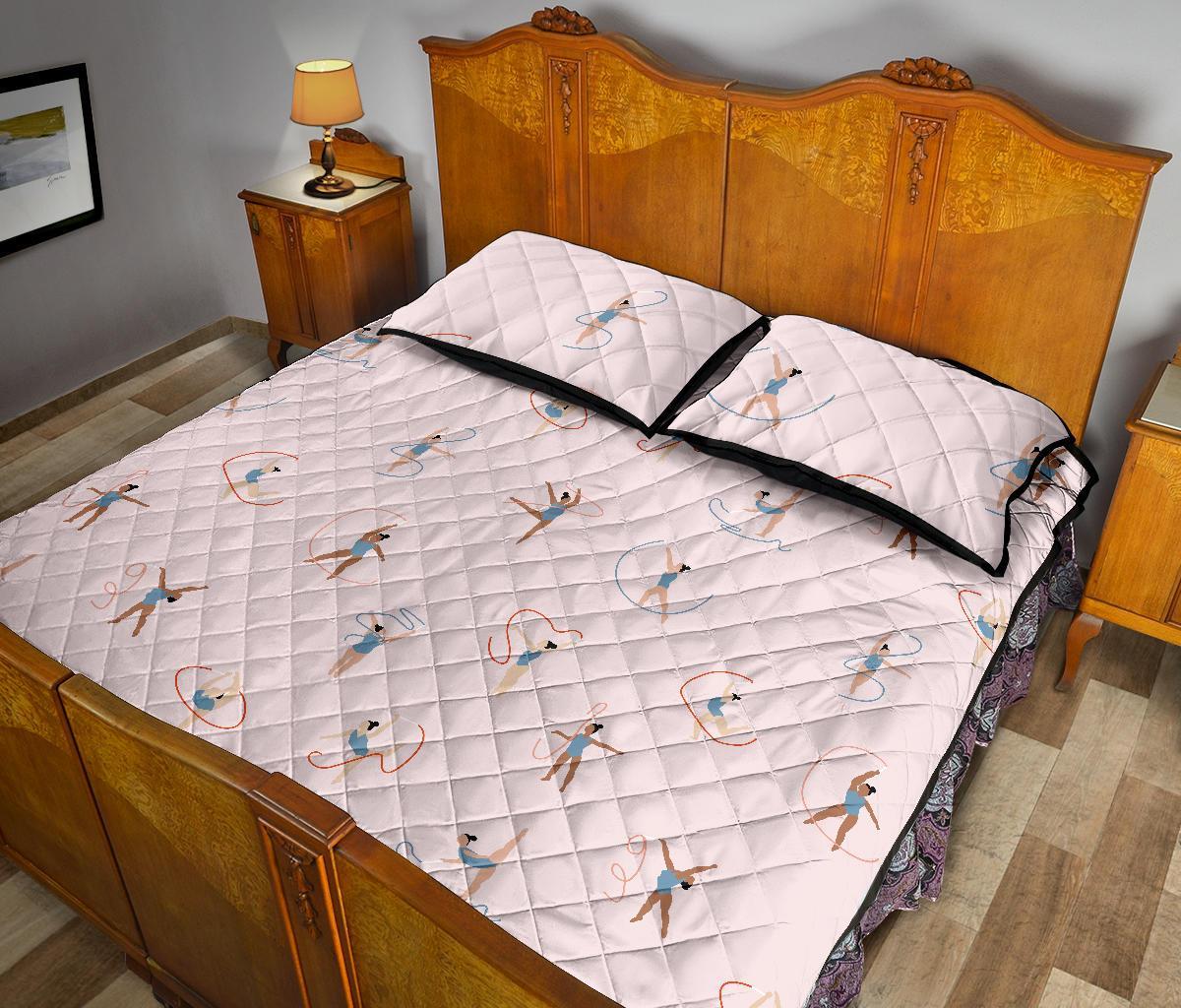 Pattern Print Gymnastics Bed Set Quilt-grizzshop