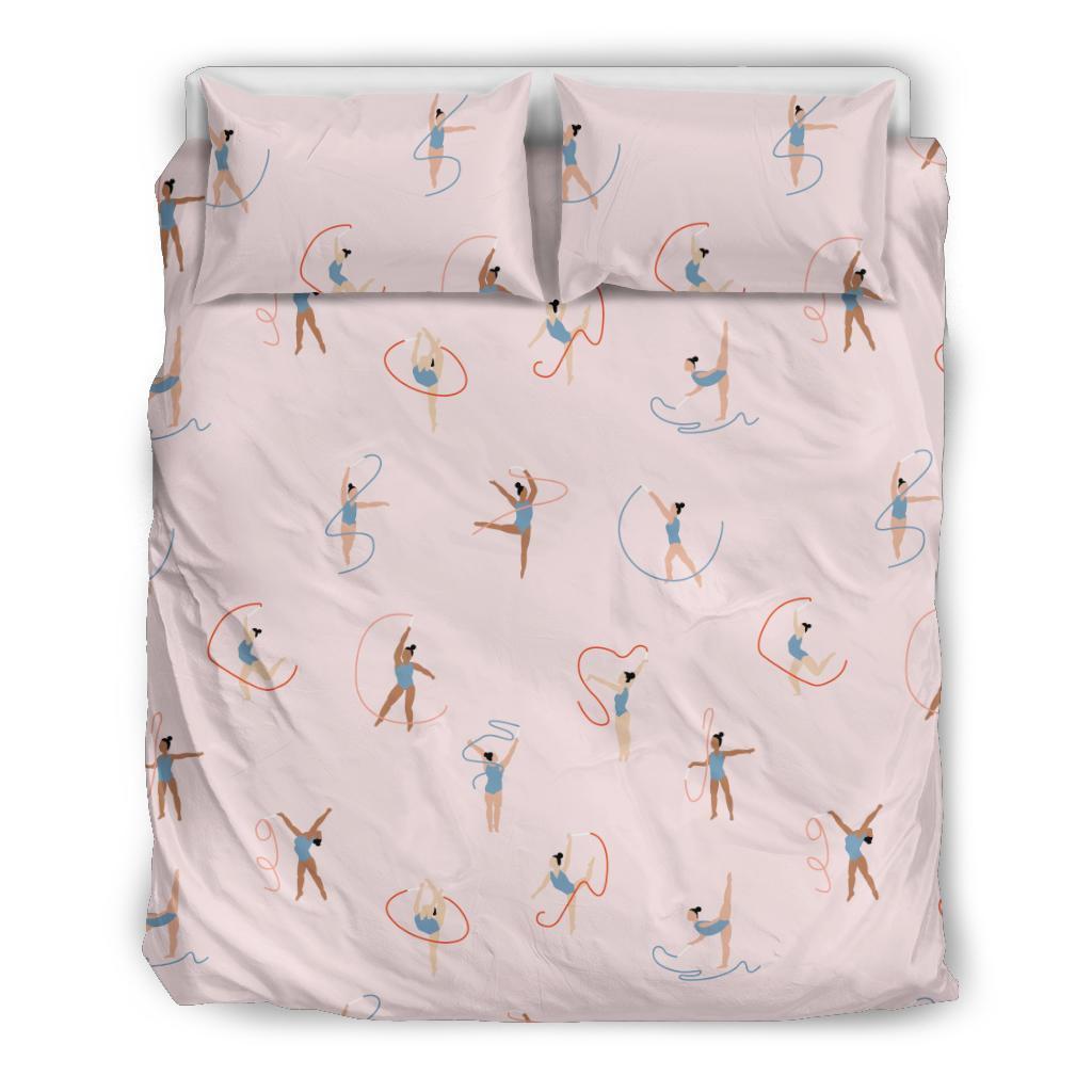 Pattern Print Gymnastics Duvet Cover Bedding Set-grizzshop