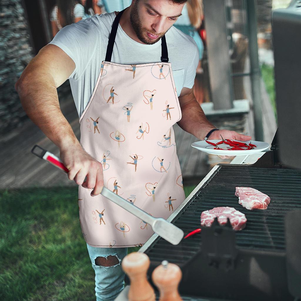 Pattern Print Gymnastics Men's Apron-grizzshop