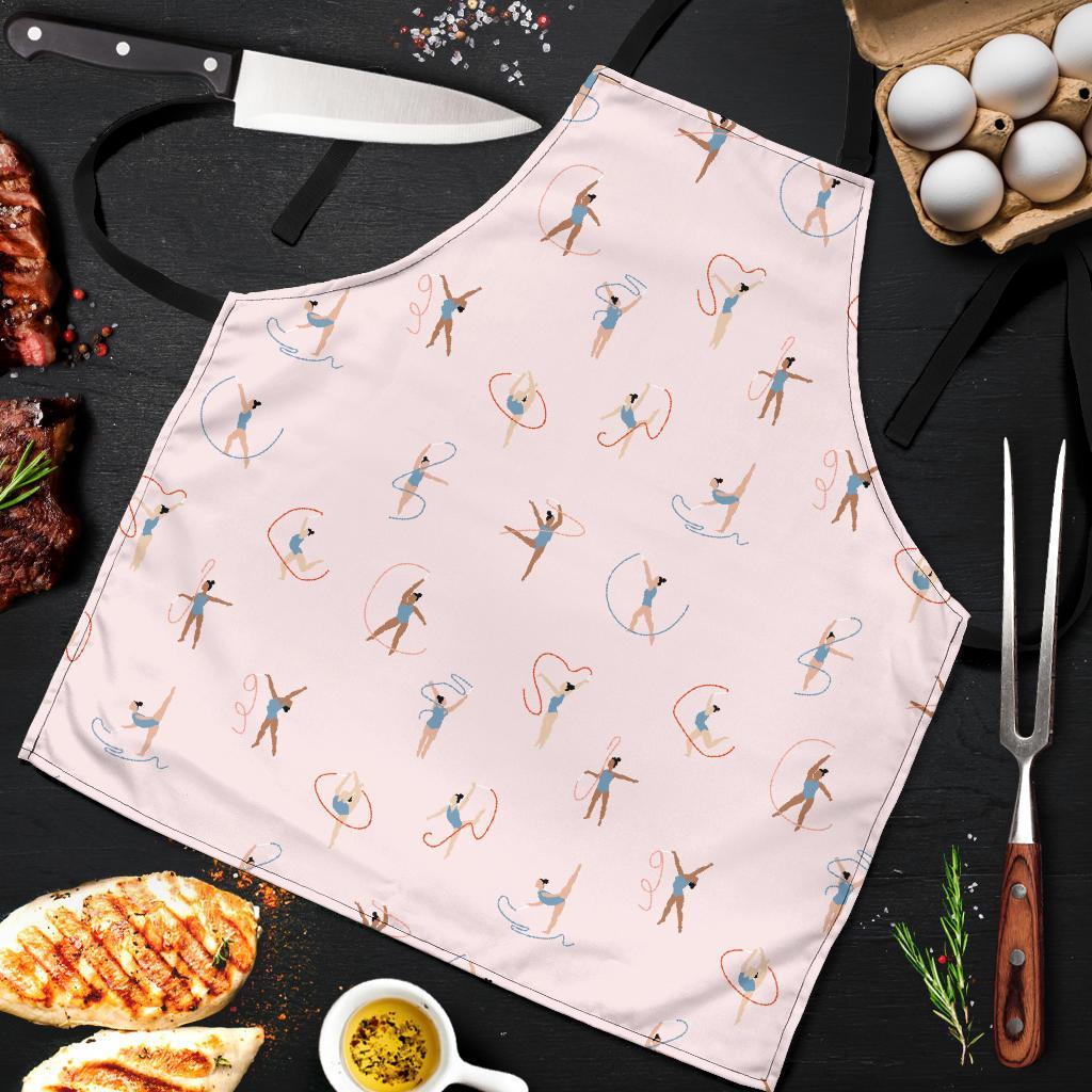 Pattern Print Gymnastics Men's Apron-grizzshop