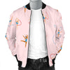 Pattern Print Gymnastics Men's Bomber Jacket-grizzshop