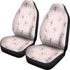 Pattern Print Gymnastics Universal Fit Car Seat Covers-grizzshop