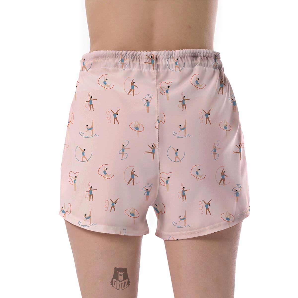 Pattern Print Gymnastics Women's Shorts-grizzshop