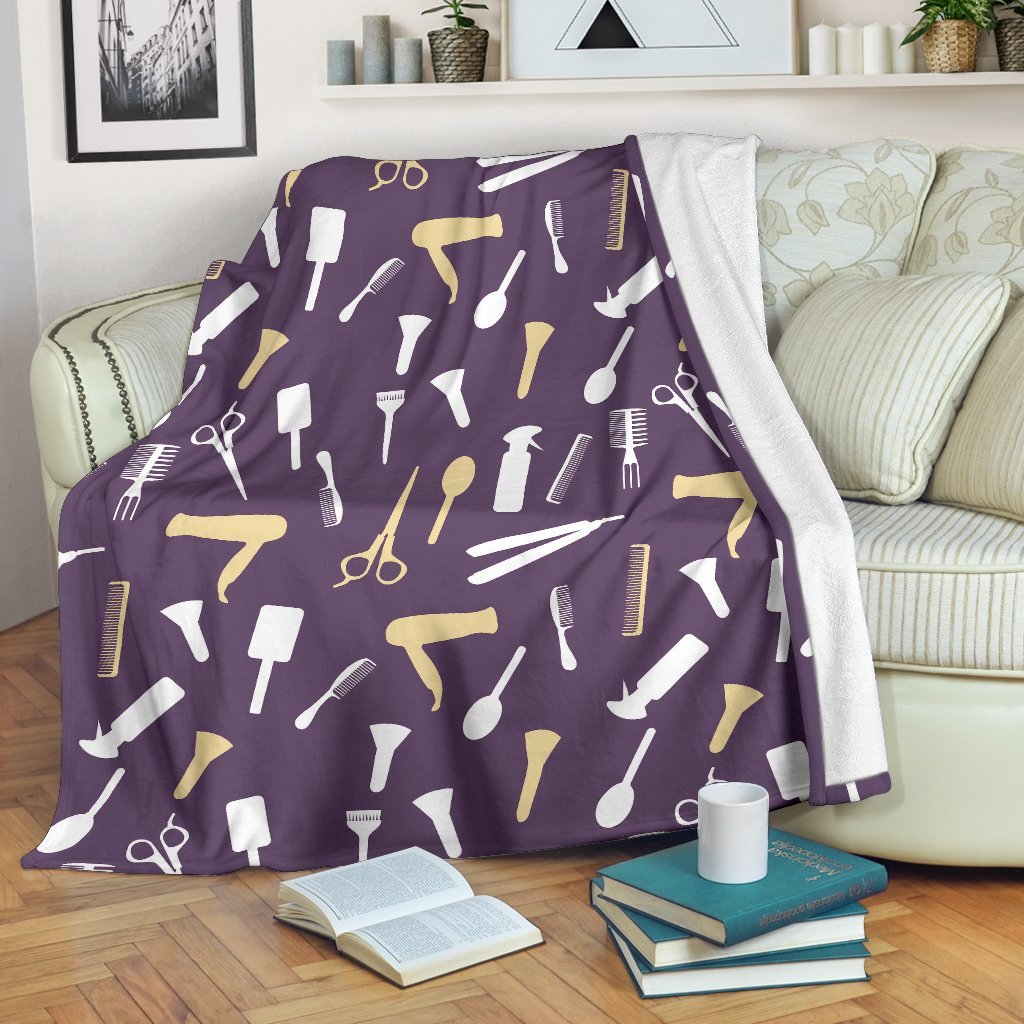 Pattern Print Hair Stylist Blanket-grizzshop