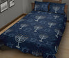 Pattern Print Hanukkah Bed Set Quilt-grizzshop