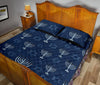 Pattern Print Hanukkah Bed Set Quilt-grizzshop