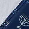 Pattern Print Hanukkah Blanket-grizzshop