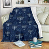 Pattern Print Hanukkah Blanket-grizzshop