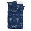 Pattern Print Hanukkah Duvet Cover Bedding Set-grizzshop