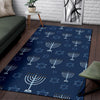 Pattern Print Hanukkah Floor Mat-grizzshop