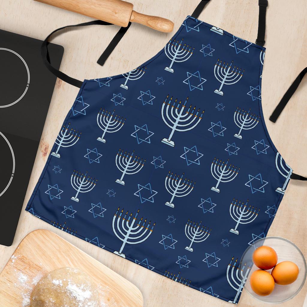 Pattern Print Hanukkah Women's Apron-grizzshop