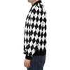 Pattern Print Harlequin Men's Bomber Jacket-grizzshop