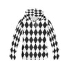 Pattern Print Harlequin Women Pullover Hoodie-grizzshop