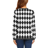 Pattern Print Harlequin Women's Sweatshirt-grizzshop