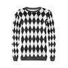 Pattern Print Harlequin Women's Sweatshirt-grizzshop