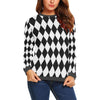 Pattern Print Harlequin Women's Sweatshirt-grizzshop