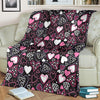 Pattern Print Heart Blanket-grizzshop