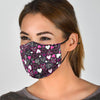 Pattern Print Heart Face Mask-grizzshop