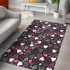 Pattern Print Heart Floor Mat-grizzshop