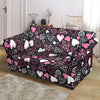 Pattern Print Heart Loveseat Cover-grizzshop