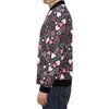 Pattern Print Heart Men's Bomber Jacket-grizzshop